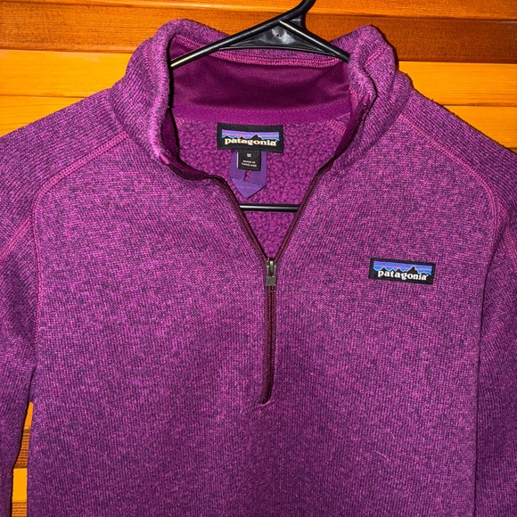 Patagonia Better Sweater Quarter Zip Pink/Purple/Mauve - womens size medium - Picture 2 of 7